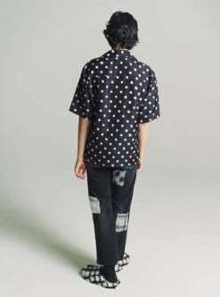 MarniViscose Short Sleeve Shirt - White Polka Dots -Men Outfitters Shop Marni Viscose Short Sleeve Shirt White Polka Dots 20231021212653