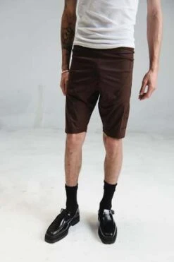 Martine RoseEmbossed Cycling Shorts - Brown