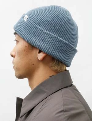 Norse ProjectsMerino Lambswool Beanie - Stone Blue 2 Norse ProjectsMerino Lambswool Beanie - Stone Blue - Image 2