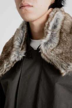 AMOMENTOMixed Fur Neck Warmer - Brown -Men Outfitters Shop Mixed Fur Neck Warmer Brown 20231018021342