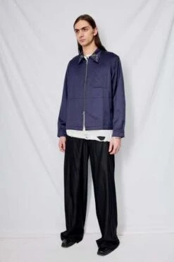 YMCBowie Embroidered Shirt - Navy -Men Outfitters Shop Navy Bowie Embroidered Shirt 20231018183112 1