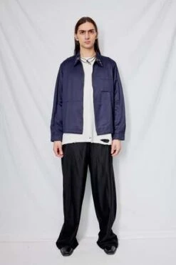 YMCBowie Embroidered Shirt - Navy -Men Outfitters Shop Navy Bowie Embroidered Shirt 20231018183113 1