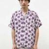 NeedlesFloral Jacquard S S One Up Shirt - Off White