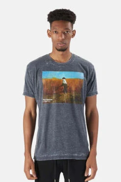 Blue&CreamNew Fields Tee - Charcoal