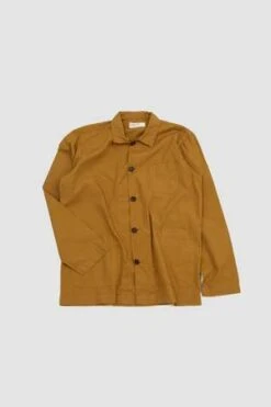 Universal WorksOrg. Fine Poplin Bakers Overshirt - Cumin