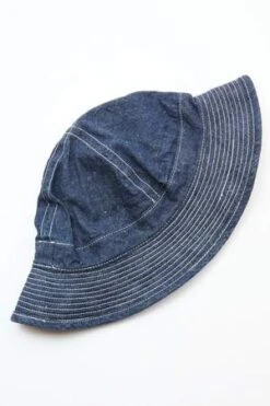 OrslowUS Navy Denim Hat - One Wash -Men Outfitters Shop Orslow US Navy Hat Denim One Wash 20210520221241 1