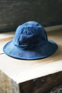 OrslowUS Navy Denim Hat - One Wash -Men Outfitters Shop Orslow US Navy Hat Denim One Wash 20210520221241 2