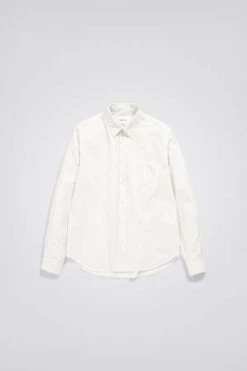 Norse ProjectsOsvald Cotton Tencel Shirt - Marble White
