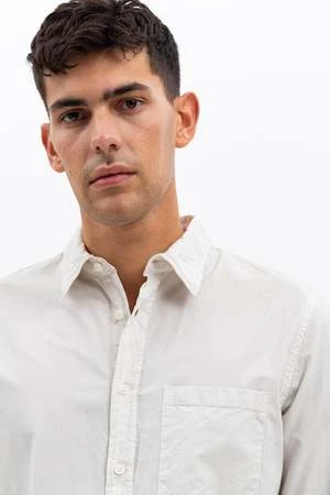 Norse ProjectsOsvald Cotton Tencel Shirt - Marble White 4 Norse ProjectsOsvald Cotton Tencel Shirt - Marble White - Image 4
