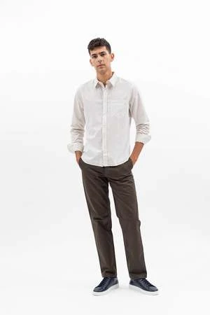 Norse ProjectsOsvald Cotton Tencel Shirt - Marble White 5 Norse ProjectsOsvald Cotton Tencel Shirt - Marble White - Image 5