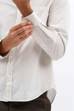 Norse ProjectsOsvald Cotton Tencel Shirt - Marble White 6 Norse ProjectsOsvald Cotton Tencel Shirt - Marble White - Image 6