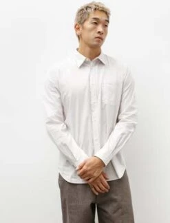 Norse ProjectsOsvald Tencel Shirt - Marble White