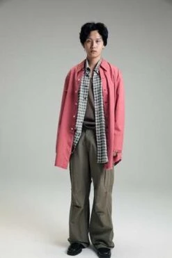 Our LegacyBig Welding Shirt - Cerise Symbiont Poplin