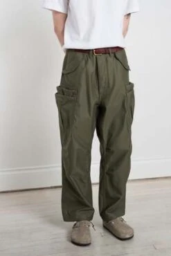 SassafrasOvergrown Pants Back Satin - Olive -Men Outfitters Shop Overgrown Pants Back Satin Olive 20230601002004 1