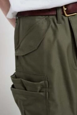 SassafrasOvergrown Pants Back Satin - Olive -Men Outfitters Shop Overgrown Pants Back Satin Olive 20230601002005 3