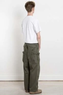 SassafrasOvergrown Pants - Olive -Men Outfitters Shop Overgrown Pants Military Satin Olive 20231018024746