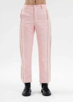 Feng Chen WangQuilted Phoenix Trousers - Pink