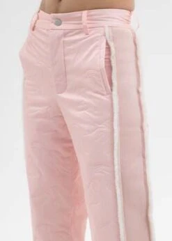 Feng Chen WangQuilted Phoenix Trousers - Pink -Men Outfitters Shop PINK QUILTED PHOENIX TROUSERS 20230819122213