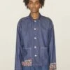 YMCPJ Embroidered Denim Overshirt - Indigo