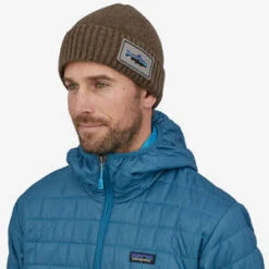 PatagoniaBrodeo Fitz Roy Trout Patch Beanie - Ash Tan -Men Outfitters Shop Patagonia Brodeo Fitz Roy Trout Patch Beanie Ash Tan 20230919060838