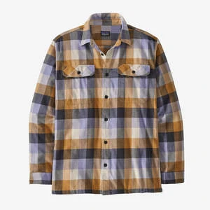 PatagoniaLong-Sleeved Organic Cotton Midweight Fjord Flannel Shirt - Guides/Dried Mango 1 PatagoniaLong-Sleeved Organic Cotton Midweight Fjord Flannel Shirt - Guides/Dried Mango