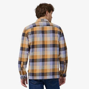 PatagoniaLong-Sleeved Organic Cotton Midweight Fjord Flannel Shirt - Guides/Dried Mango 3 PatagoniaLong-Sleeved Organic Cotton Midweight Fjord Flannel Shirt - Guides/Dried Mango - Image 3