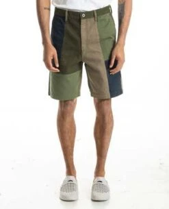 FDMTLPatchwork Short Rinse - KHAKI
