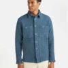 PercivalWaffle Workshirt - Aqua Blue