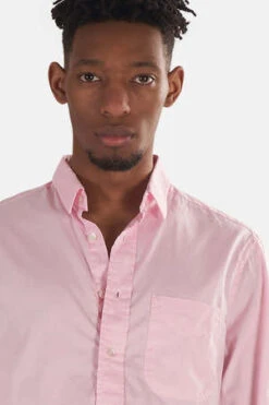 Blue&CreamPinpoint Button Down Shirt - Pink Pinpoint -Men Outfitters Shop Pinpoint Button Down Shirt Pink 20220811123918