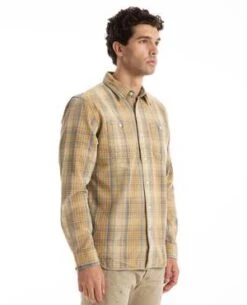 RRLPlaid Farrell Workshirt - Tan -Men Outfitters Shop Plaid Farrell Workshirt 20231017202152 2