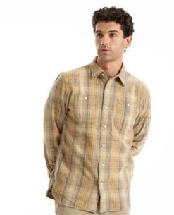 RRLPlaid Farrell Workshirt - Tan