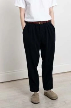 Universal WorksPleated Track Pant Cord - Navy