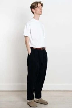 Universal WorksPleated Track Pant Cord - Navy -Men Outfitters Shop Pleated Track Pant Cord Navy 20231027084832 1