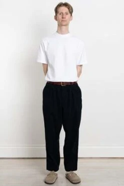 Universal WorksPleated Track Pant Cord - Navy -Men Outfitters Shop Pleated Track Pant Cord Navy 20231027084833 1