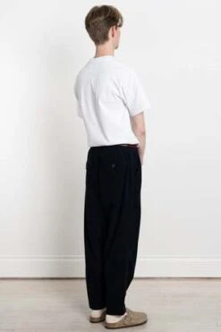 Universal WorksPleated Track Pant Cord - Navy -Men Outfitters Shop Pleated Track Pant Cord Navy 20231027084833