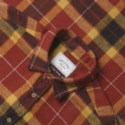 Portuguese FlannelBaviera Check Long Sleeve Shirt - Rust -Men Outfitters Shop Portuguese Flannel Baviera Check Long Sleeve Shirt Rust 20211015035450 3