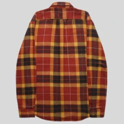 Portuguese FlannelBaviera Check Long Sleeve Shirt - Rust -Men Outfitters Shop Portuguese Flannel Baviera Check Long Sleeve Shirt Rust 20211015035451 3