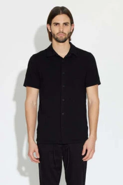 Cotton CitizenPresley Short Sleeve Buttondown - Charcoal