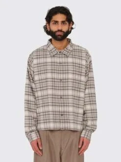 MfpenPriority Shirt - Oatmeal Check