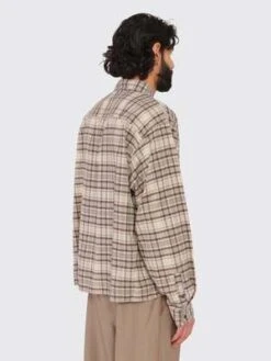 MfpenPriority Shirt - Oatmeal Check -Men Outfitters Shop Priority Shirt 20231025005402