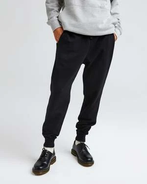 Richer PoorerRecycled Fleece Tapered Sweatpant - Black 2 Richer PoorerRecycled Fleece Tapered Sweatpant - Black - Image 2