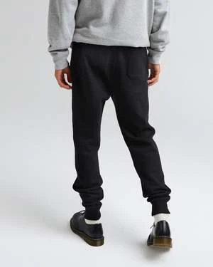 Richer PoorerRecycled Fleece Tapered Sweatpant - Black 3 Richer PoorerRecycled Fleece Tapered Sweatpant - Black - Image 3