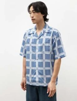 NeedlesS S Cowboy One Up Shirt - Papillon Plaid Blue 6 NeedlesS S Cowboy One Up Shirt - Papillon Plaid Blue -Men Outfitters Shop S S Cowboy One Up Shirt Papillon Plaid Blue 20230509210116 1