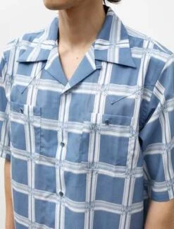 NeedlesS S Cowboy One Up Shirt - Papillon Plaid Blue 7 NeedlesS S Cowboy One Up Shirt - Papillon Plaid Blue -Men Outfitters Shop S S Cowboy One Up Shirt Papillon Plaid Blue 20230509210116 2