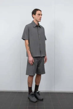 Lady White Co.S/S Jersey Button Up - Pewter -Men Outfitters Shop S S Jersey Button Up Pewter 20230511074342 4