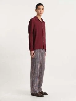 SéfrRampoua Shirt - Burgundy -Men Outfitters Shop S fr Rampoua Shirt Burgundy 20230912123252