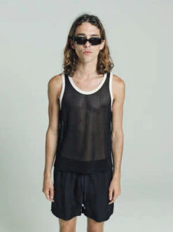 SECOND/LAYERIsland Tank - Black/Natural