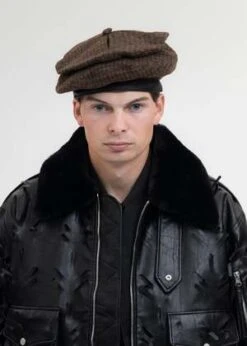 JUNTAE KIMJuntae Kim Slashed Wool Beret - Olive