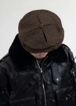 JUNTAE KIMJuntae Kim Slashed Wool Beret - Olive -Men Outfitters Shop SLASHED WOOL BERET OLIVE 20230819122538 1