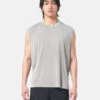 Satisfy RunningAuraLite Muscle Sleeveless T-Shirt - Mineral Dune Grey